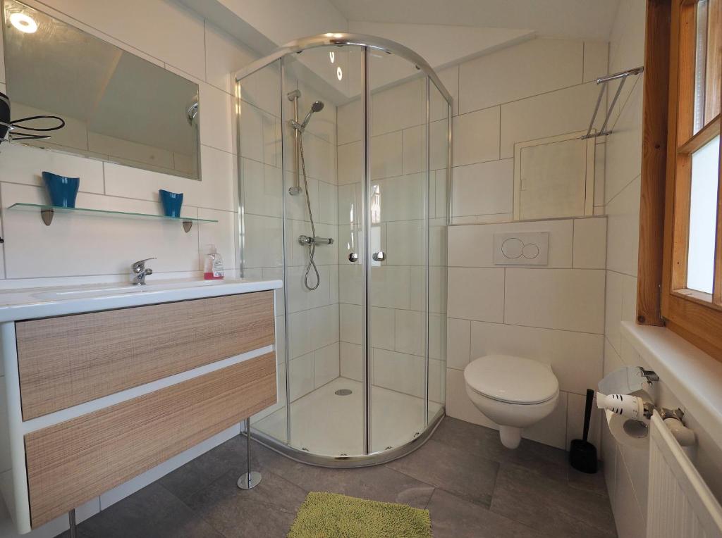 Koupelna v ubytování Haus Fiel
