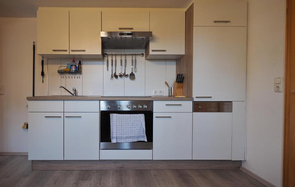 Kuchyň nebo kuchyňský kout v ubytování Haus Fiel