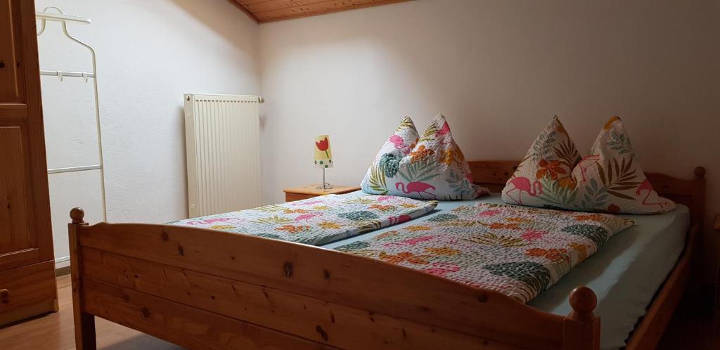 Postel nebo postele na pokoji v ubytování Ferienwohnung Spachtholz