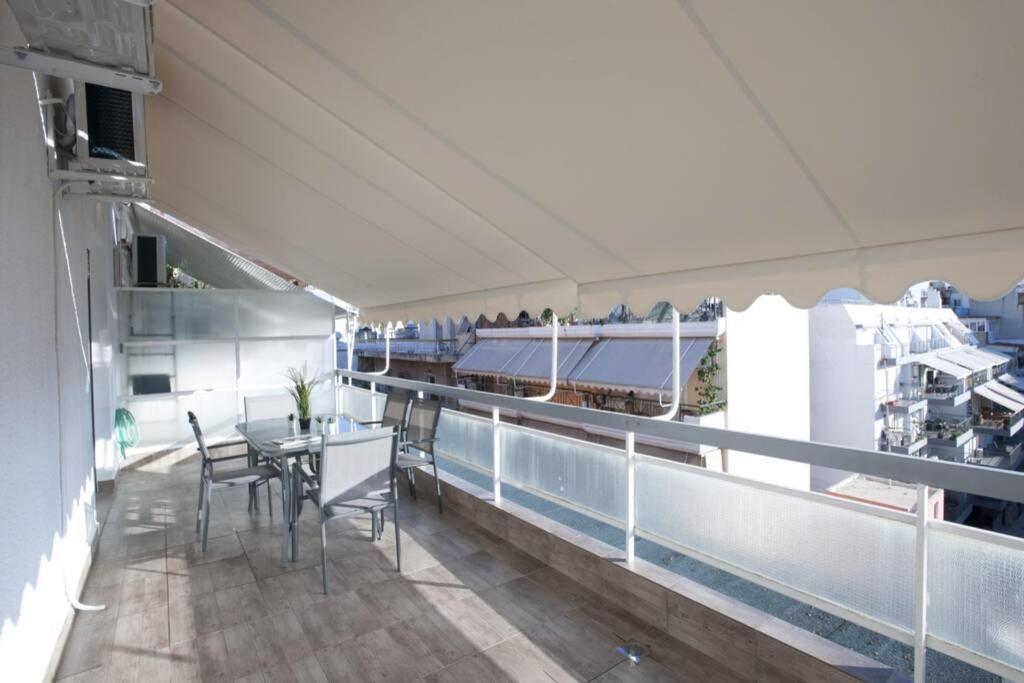 Balkón alebo terasa v ubytovaní Kolonos, a renovated apartment