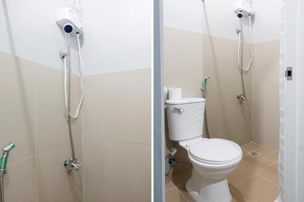 Koupelna v ubytování Abn Hostel