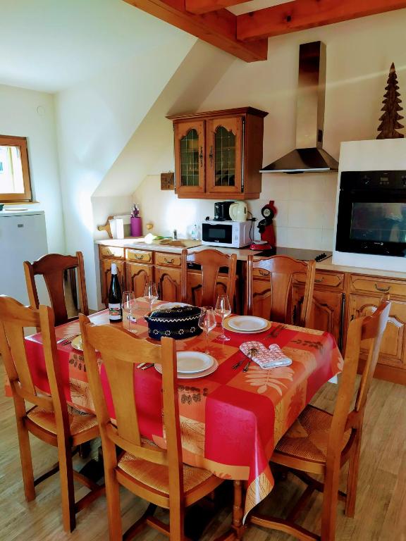 Kuchyň nebo kuchyňský kout v ubytování Alsace Appartements Meyer-Krumb