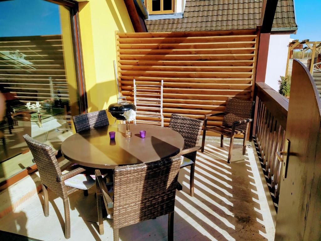 Balkón nebo terasa v ubytování Alsace Appartements Meyer-Krumb