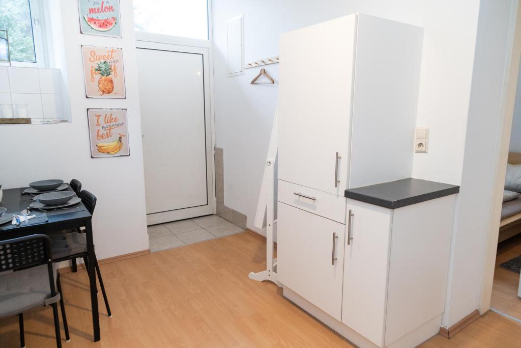 Kuchyňa alebo kuchynka v ubytovaní Cozy & quiet Apartment close to Hauptbahnhof Graz