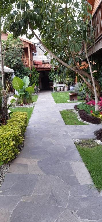 Zahrada ubytování Cabañas La Finca