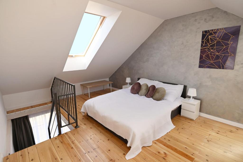 Postel nebo postele na pokoji v ubytování Apartament Nadmorskie Wzgórze