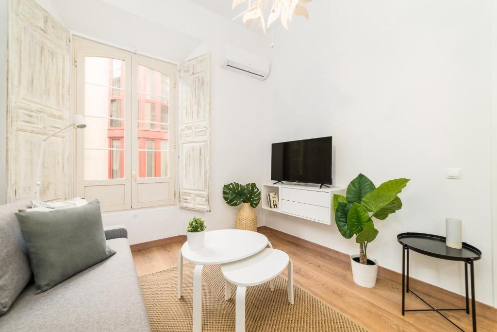 TV a/nebo společenská místnost v ubytování Suite Homes Uncibay Square