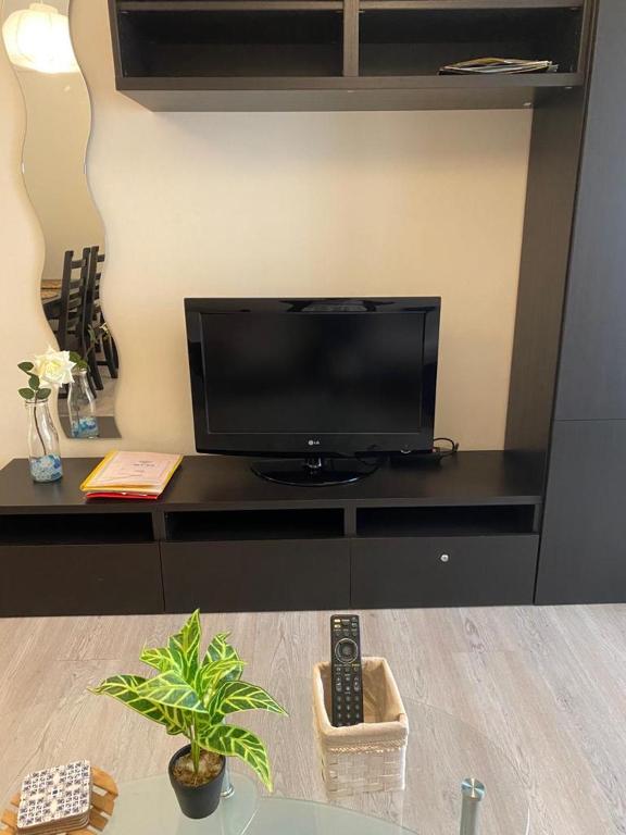 TV a/nebo společenská místnost v ubytování TURISMO DE CALIDAD EN EL PARAISO DE GIJON