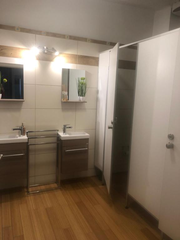 Koupelna v ubytování Apartment zur Brücke