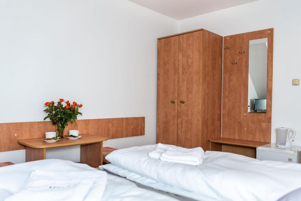 Postel nebo postele na pokoji v ubytování Dom Wczasowy Larix