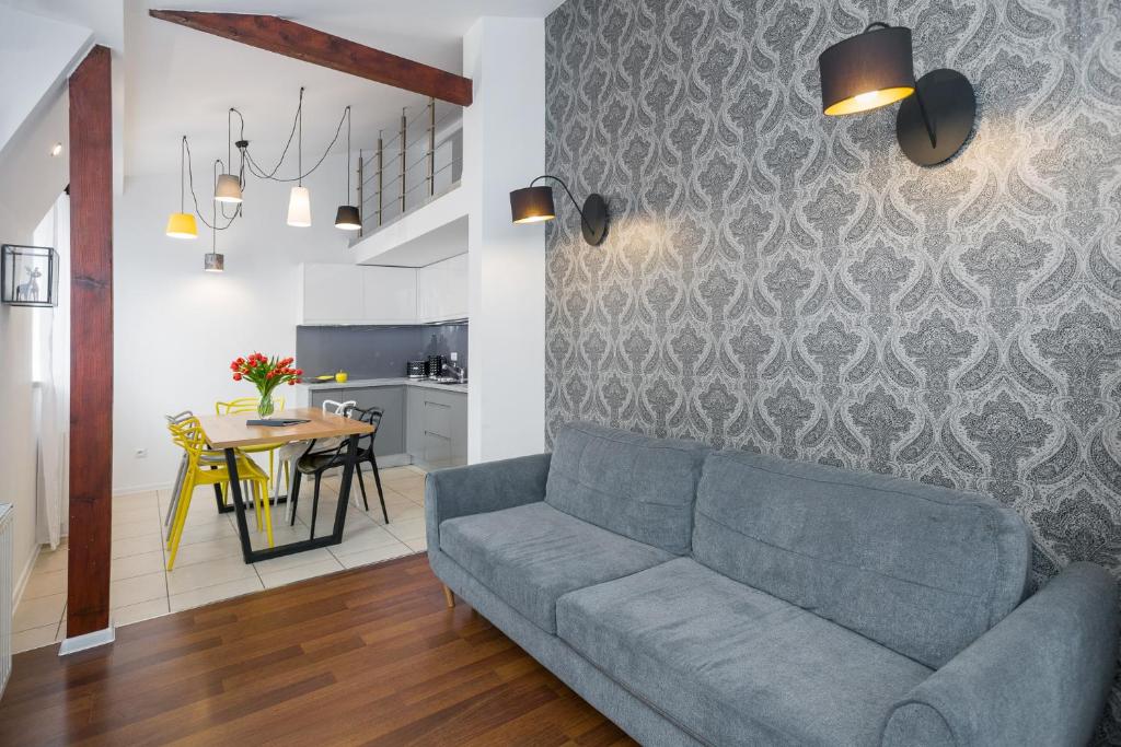 Kuchyňa alebo kuchynka v ubytovaní NOOK NOOK Apartments Katarzyny 2