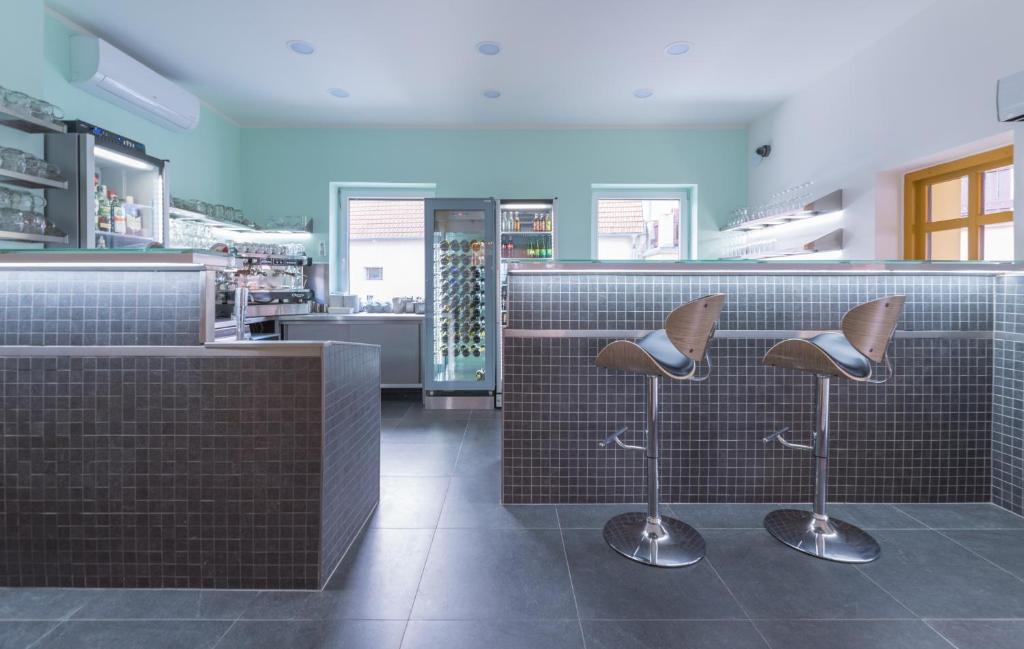 Kuchyň nebo kuchyňský kout v ubytování Wellness Hotel IRIS