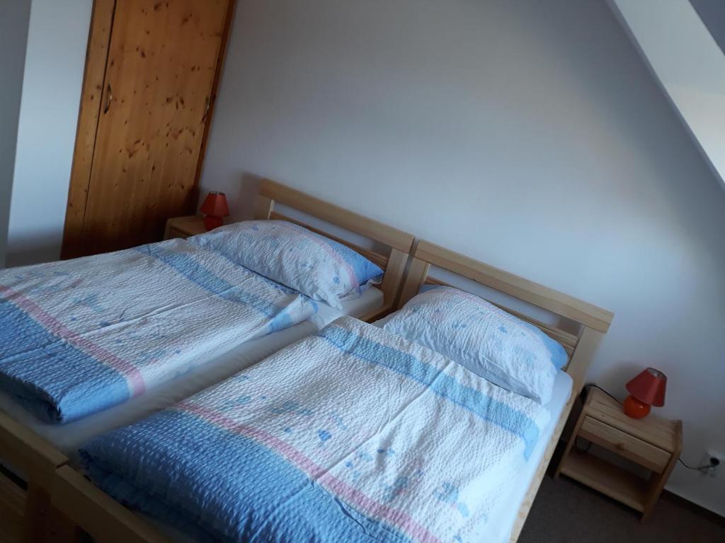 Postel nebo postele na pokoji v ubytování Penzion HORTENZIE