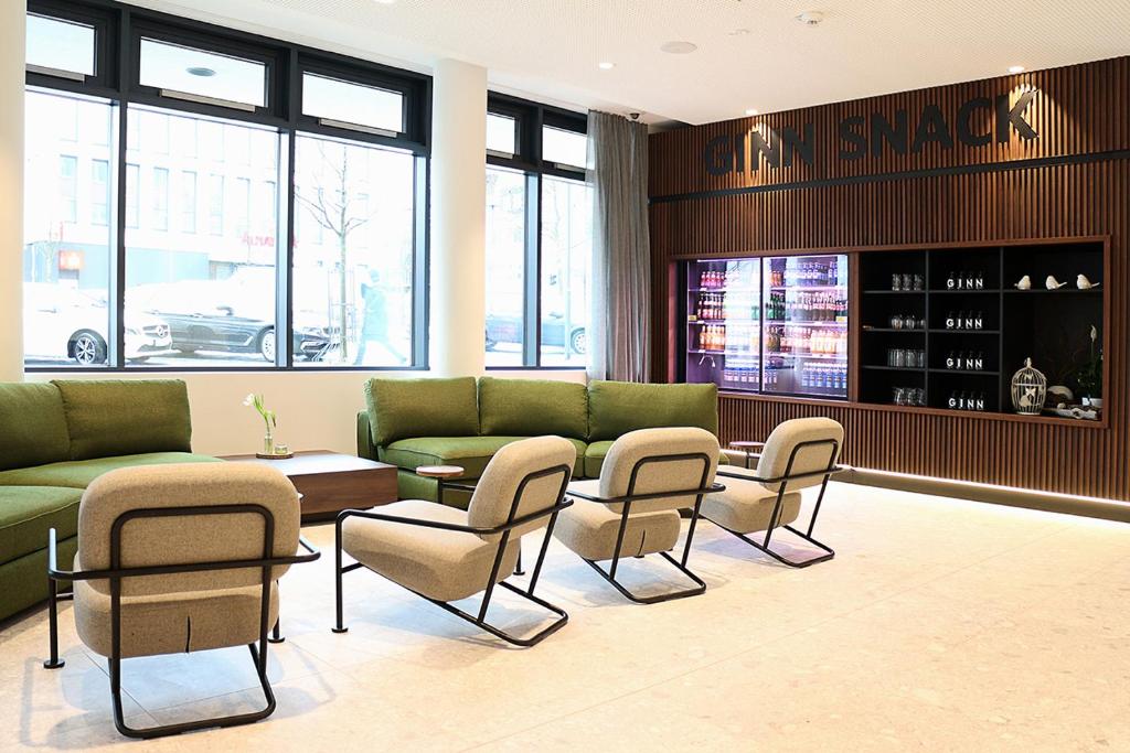 Ein Sitzbereich in der Unterkunft GINN City and Lounge Ravensburg