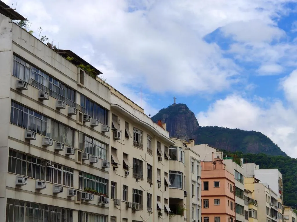 Praia de Copacabana FM604 Vista Cristo Redentor, Rio de Janeiro, Brazilia
