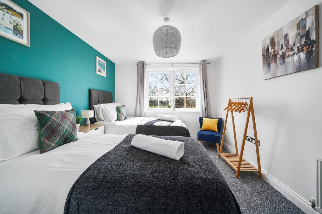 Modern Luxury 2 Bed Apartment 6 Guests En-Suite Netflix Wi-Fi