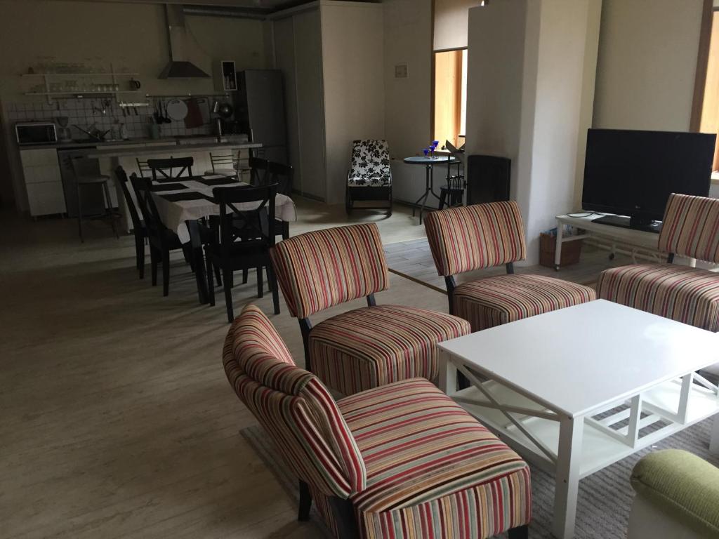 Kuchyň nebo kuchyňský kout v ubytování Mokko Lakehouse