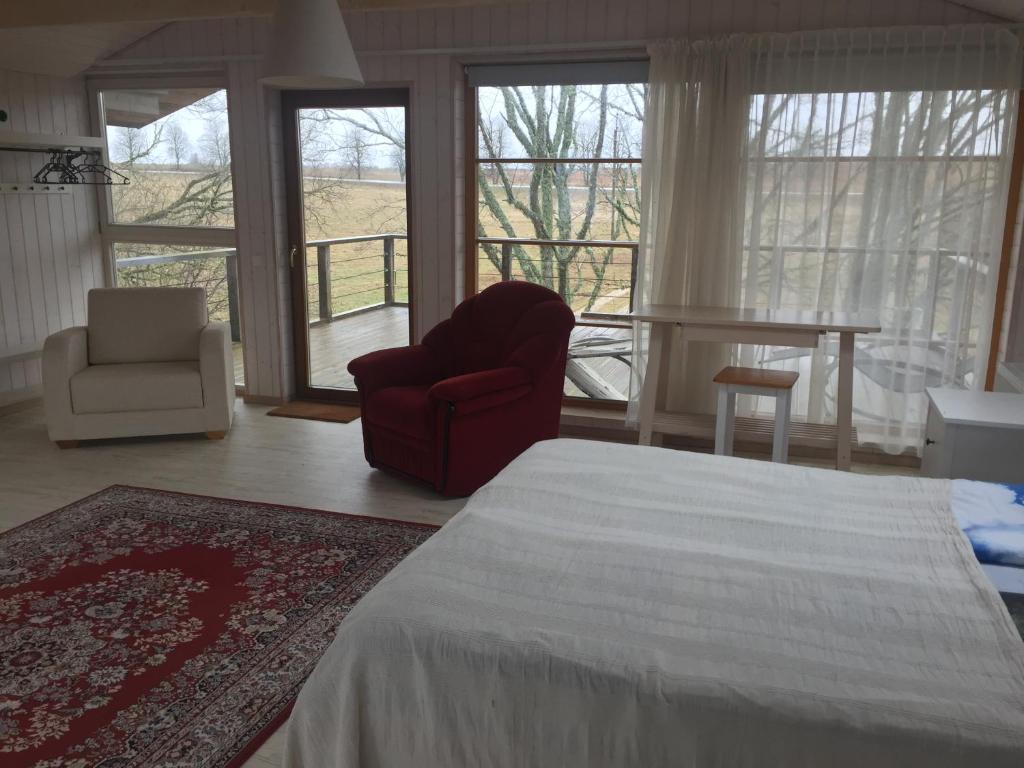Posezení v ubytování Mokko Lakehouse