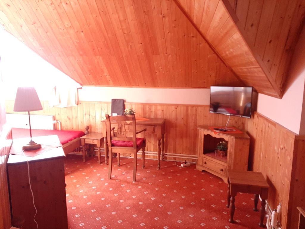 TV a/nebo společenská místnost v ubytování garni Hotel ASAS***