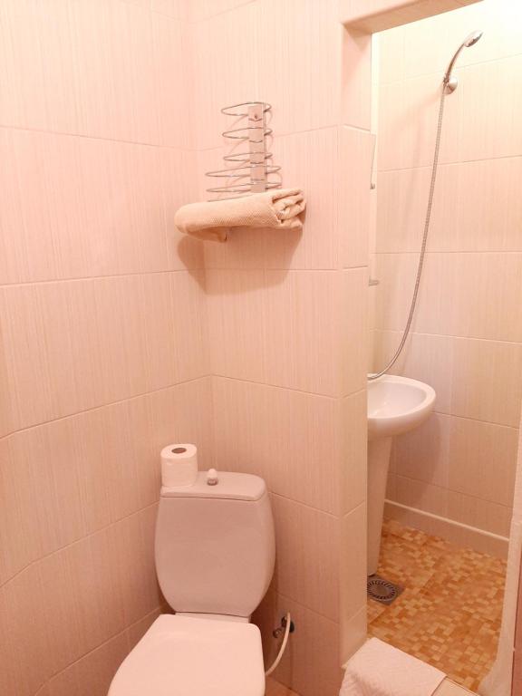 Koupelna v ubytování garni Hotel ASAS***