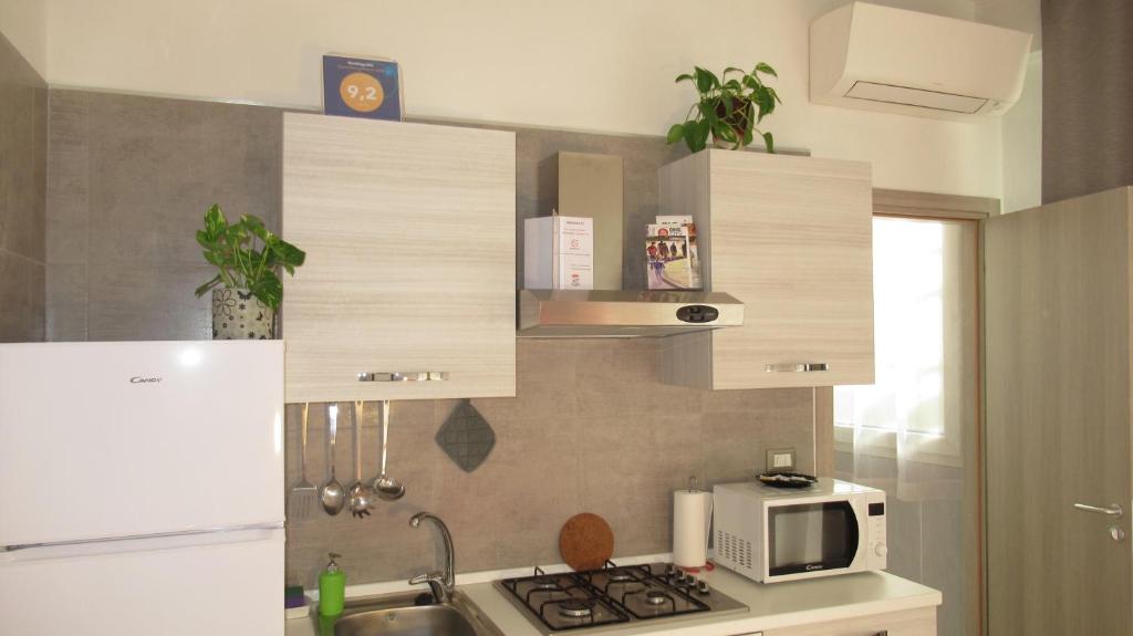 A kitchen or kitchenette at Appartamenti Borghetto San Donato 105
