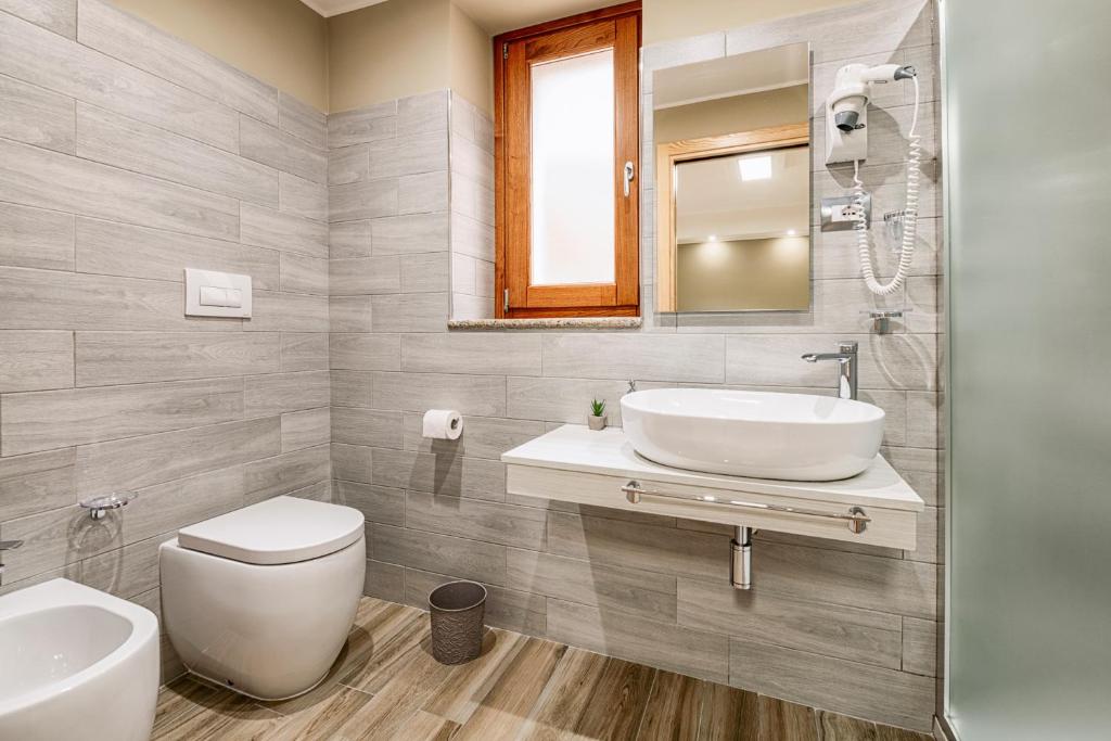 Koupelna v ubytování B&B Silver Sleep