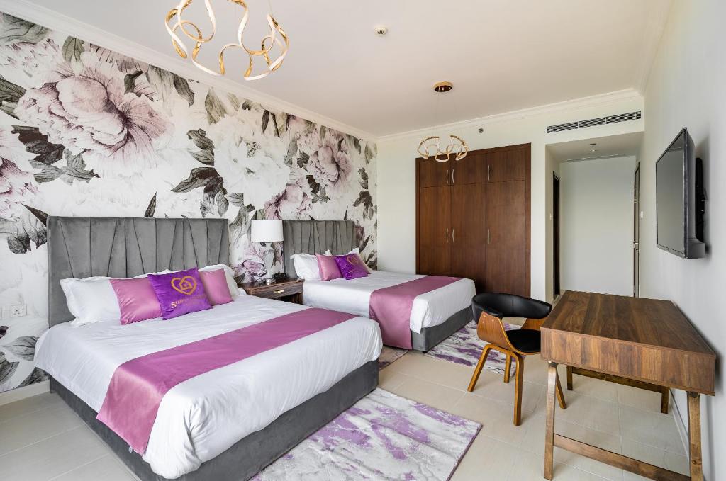 GLOBALSTAY at Palm Jumeirah Beachfront Paradise with Pool and Gym - 