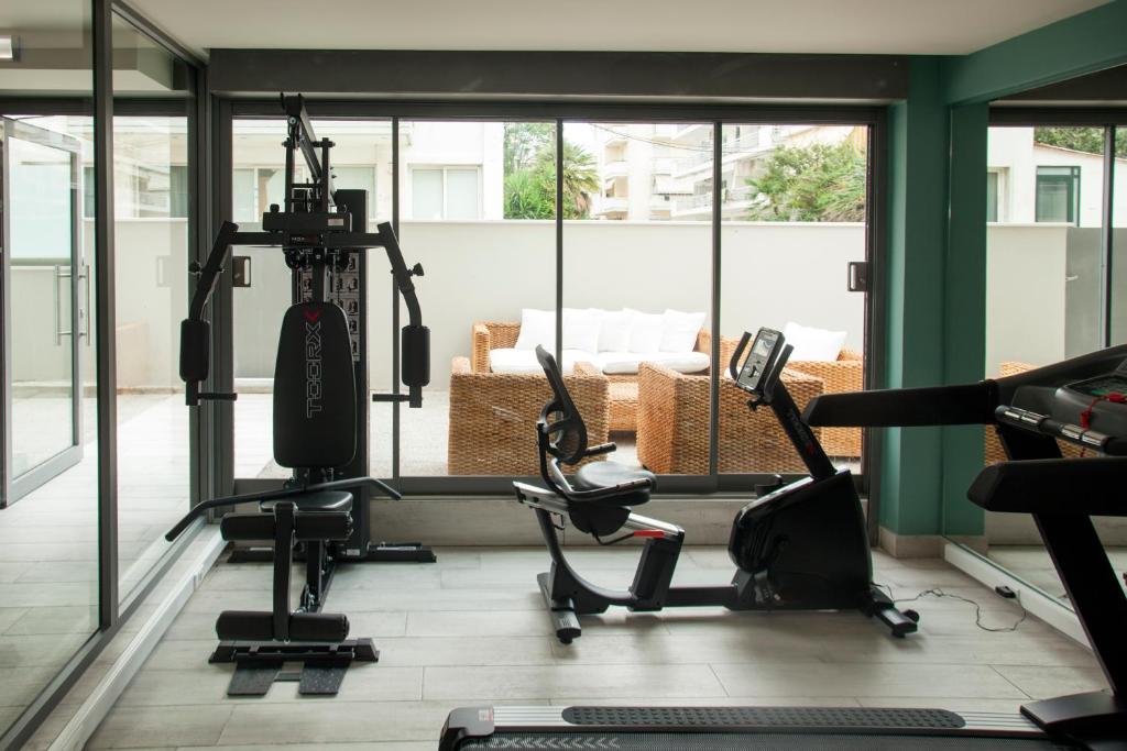 Fitness centrum a/nebo fitness zařízení v ubytování Golden Star City Resort