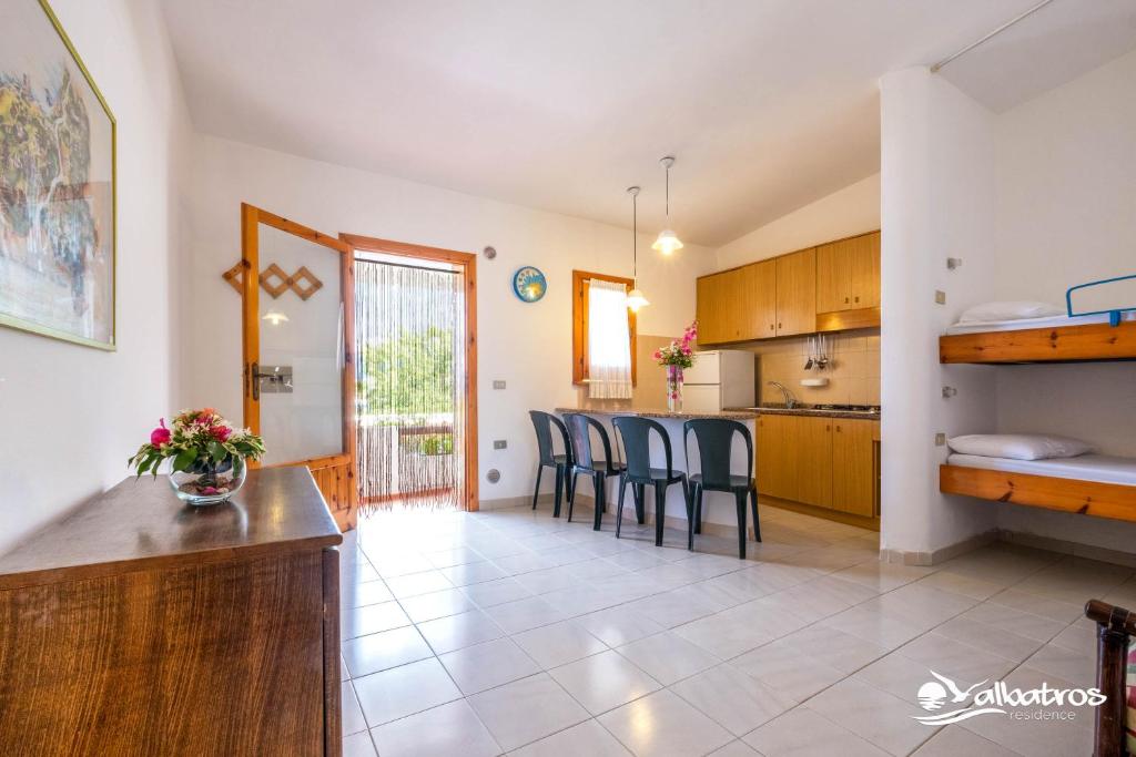 Kuchyň nebo kuchyňský kout v ubytování Residence Albatros
