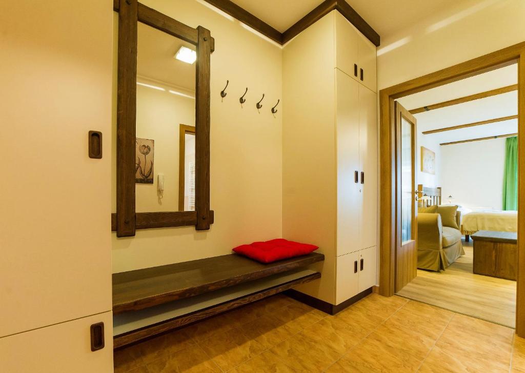 Łóżko lub łóżka w pokoju w obiekcie Apartment Marie