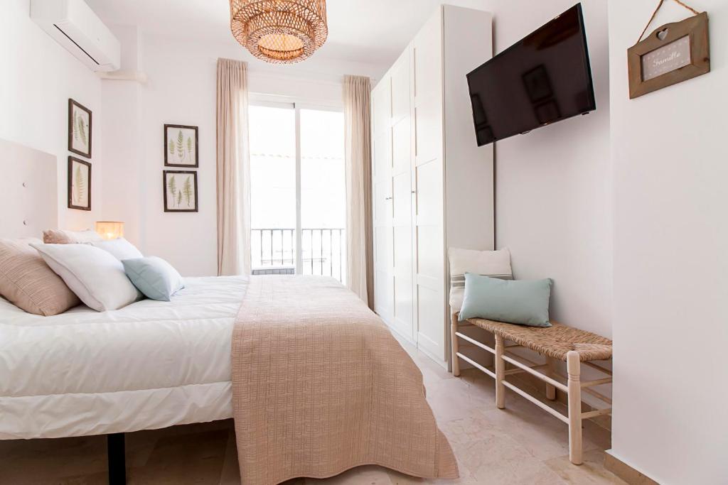 Posteľ alebo postele v izbe v ubytovaní Cervantes FreshApartments