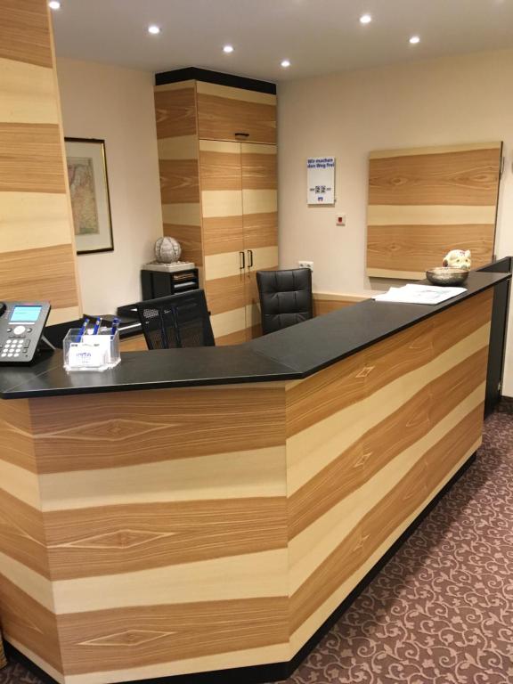 Kuchyň nebo kuchyňský kout v ubytování Hotel Lutter