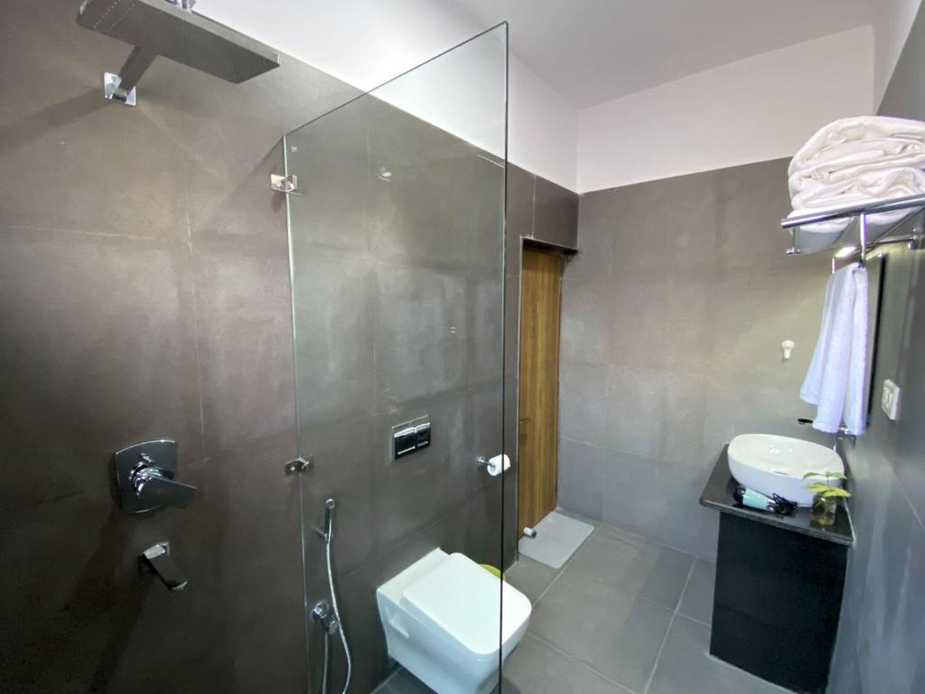 Koupelna v ubytování Kibu Home