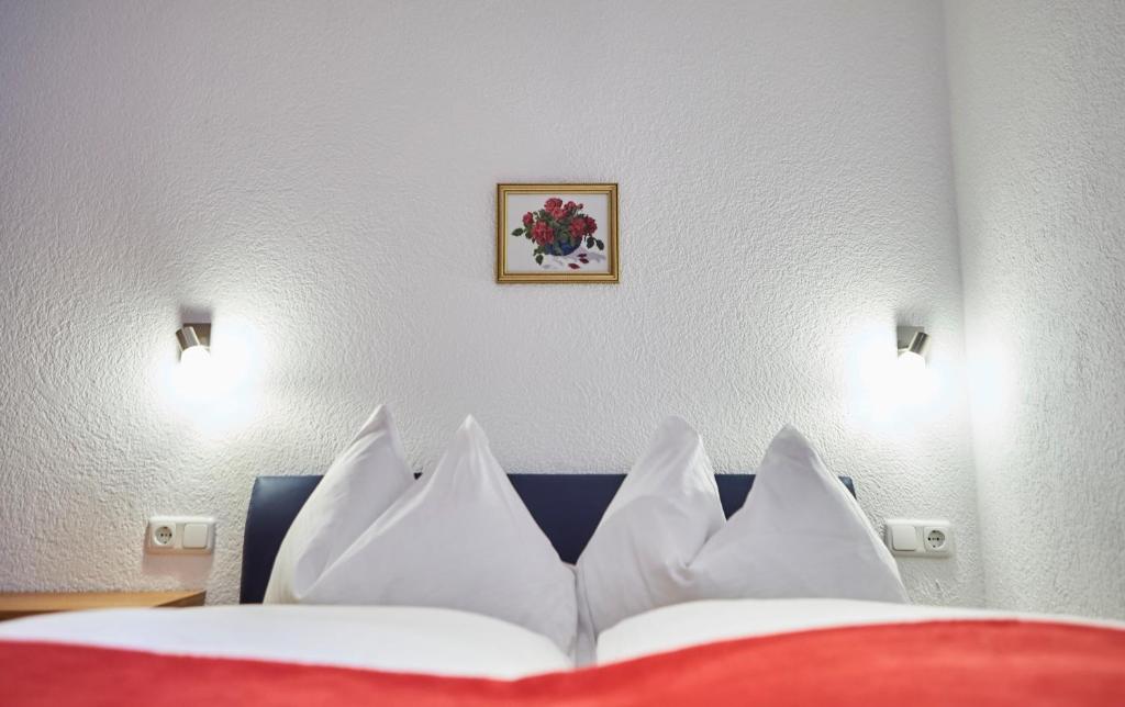Posteľ alebo postele v izbe v ubytovaní Appartement zum Turm Top 4