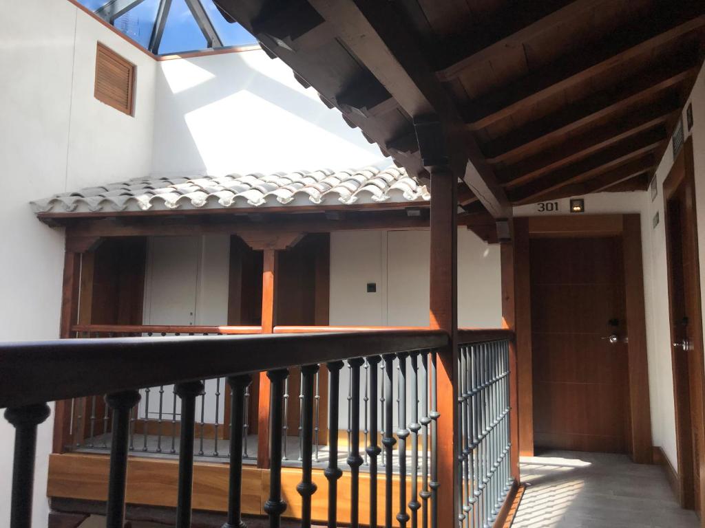 Posada del León de Oro Boutique Hotelにあるバルコニーまたはテラス