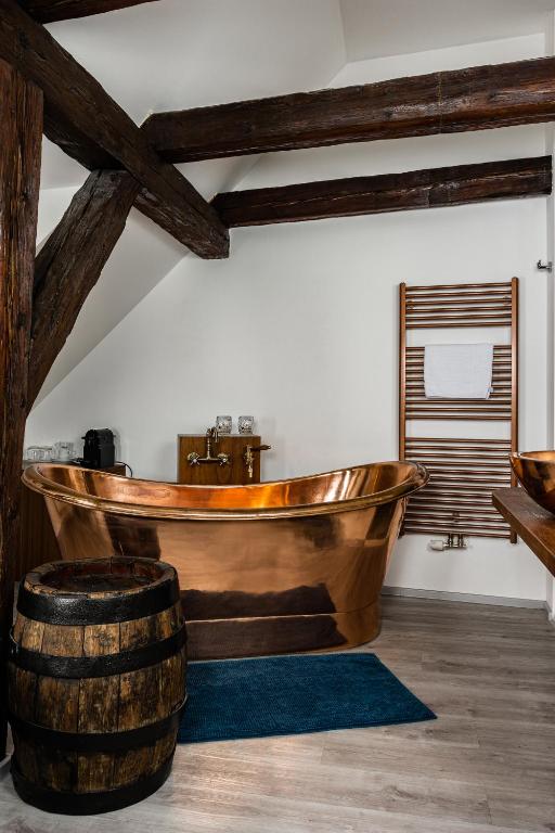 U Medvidku-Brewery Hotel - Resim 14