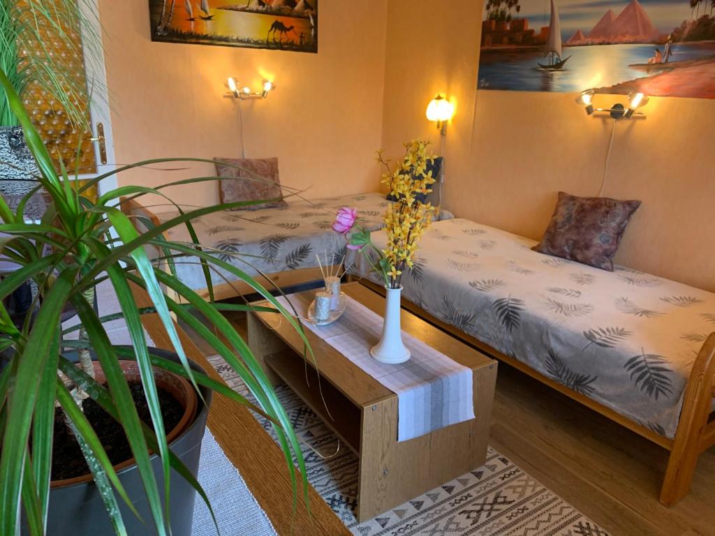 Posteľ alebo postele v izbe v ubytovaní Apartment Simon