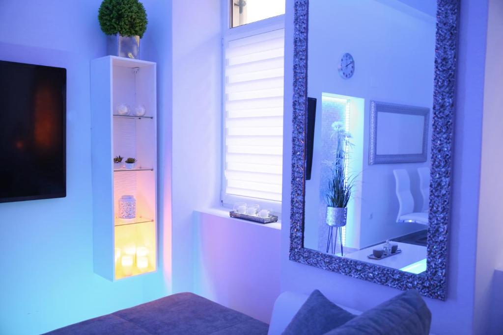 Koupelna v ubytování Villa mit Whirlpool für 32 Per