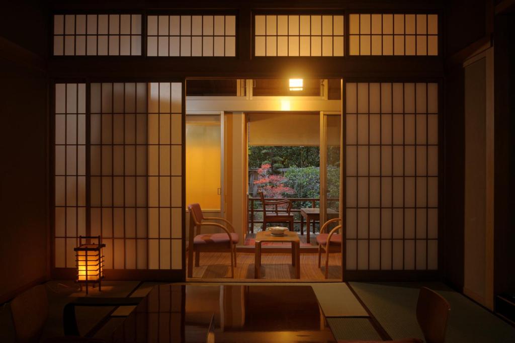 Posezení v ubytování Kamiyamada Hotel