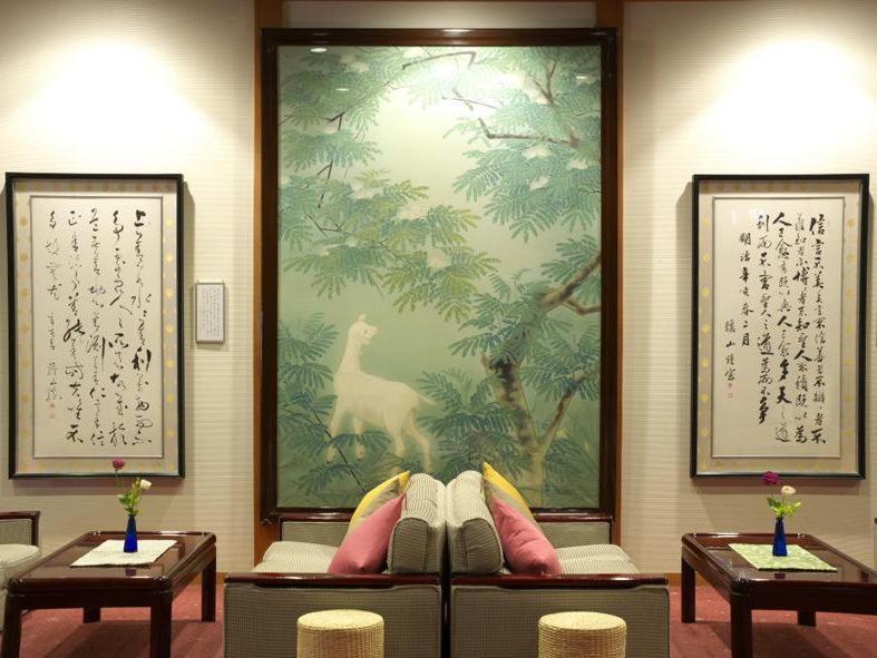 Posezení v ubytování Kamiyamada Hotel