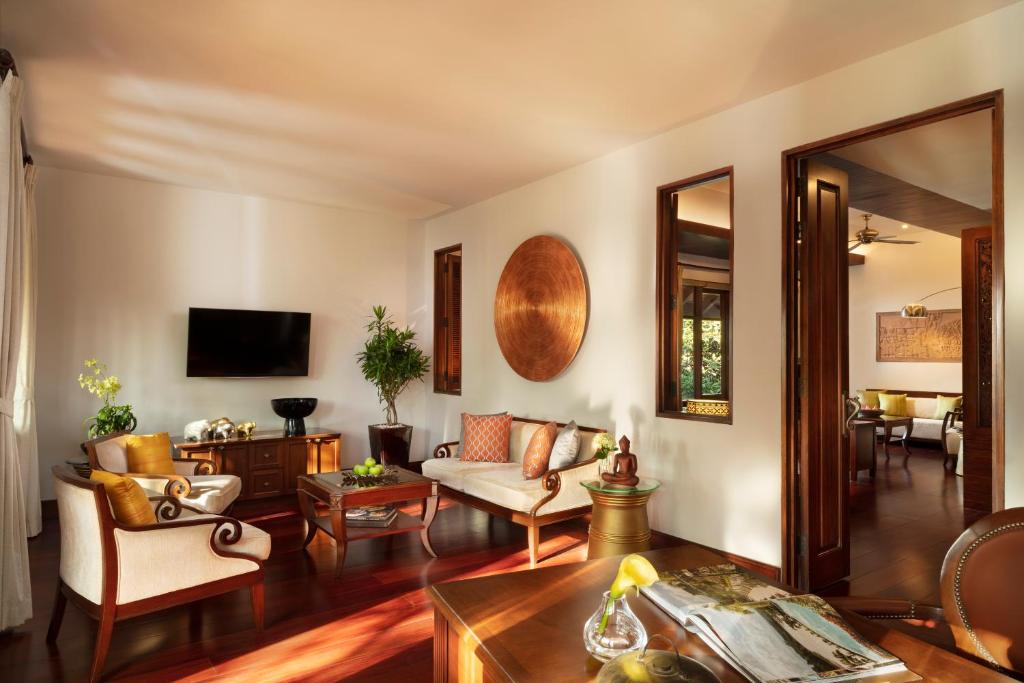 TV a/nebo společenská místnost v ubytování Anantara Angkor Resort