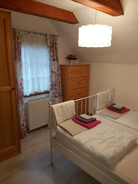 Postel nebo postele na pokoji v ubytování InGreen house