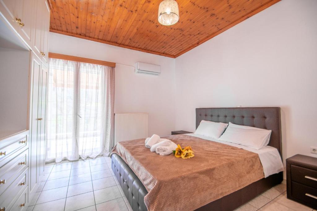 Posteľ alebo postele v izbe v ubytovaní Family Private Homes & Sea View by "elite"