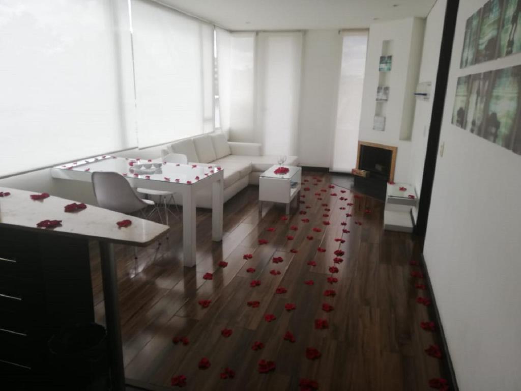 Posezení v ubytování Hotel 104 Art Suites
