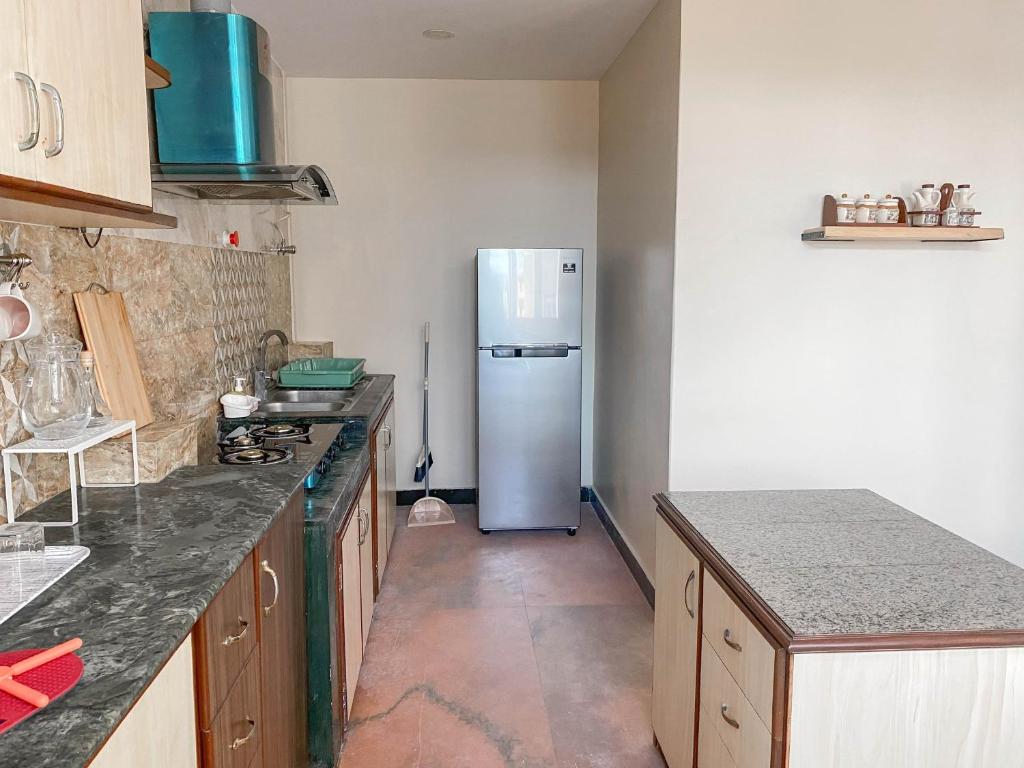 Kuchyň nebo kuchyňský kout v ubytování Kibu Home