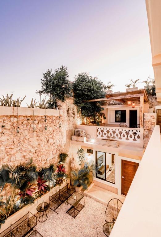 Balkón nebo terasa v ubytování Hotel Colonial Zaci by GuruHotel