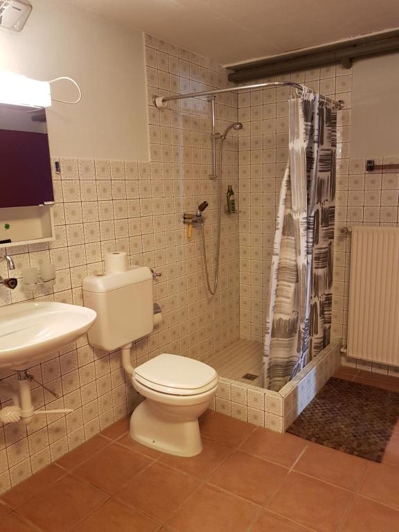Koupelna v ubytování BnB Seaview
