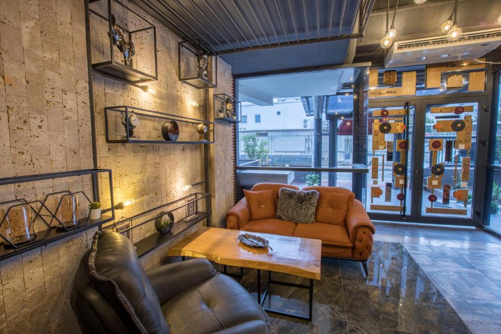 Posezení v ubytování Elanis Suites