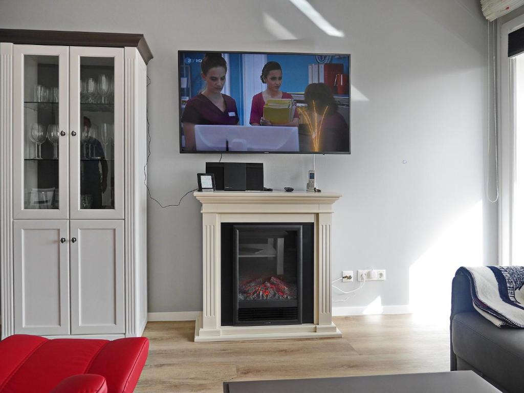 TV a/nebo společenská místnost v ubytování Techt bi Strön