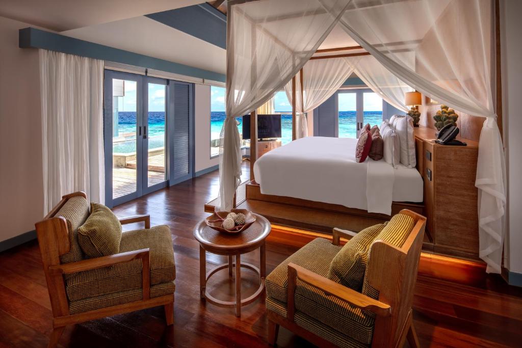 Raffles Maldives overwater villa
